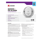 Kidde DETECT 30CUD10-VCA 10-Year Battery Smoke & CO Alarm official product data sheet