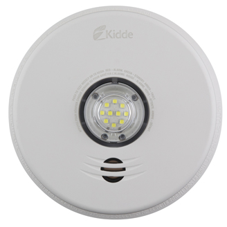 Kidde P4010ACLEDSCA hardwired smoke alarm with integrated 177 candela LED strobe light