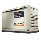 Generac Guardian 22 kW air-cooled home standby generator in bisque aluminum enclosure
