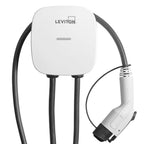 Leviton EV40P 40 A Level 2 EV charger, white enclosure with J1772 charging connector