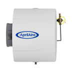 AprilAire 600 Large Whole-House Bypass Evaporative Humidifier front cabinet view on pure white canvas