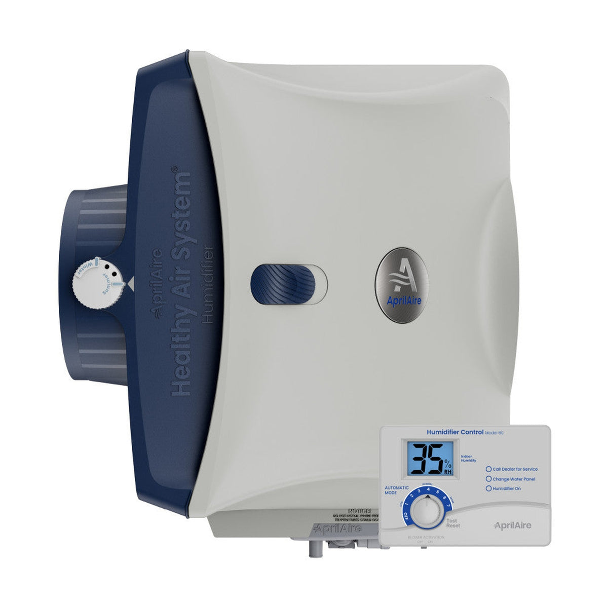 AprilAire 620A Whole-House Large Bypass Evaporative Humidifier with Model 60 Automatic Digital Humidifier Control