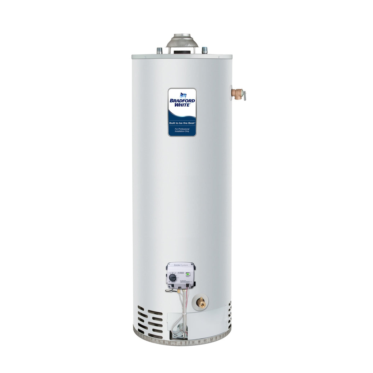 Bradford White Defender Atmospheric Vent Gas Water Heater front view