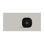 ecobee Smart Thermostat Enhanced angled profile view showing slim wall-hugging profile