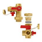 Efield 3/4" Lead-Free Brass Full Port Ball Valves and Tethered Drain Caps