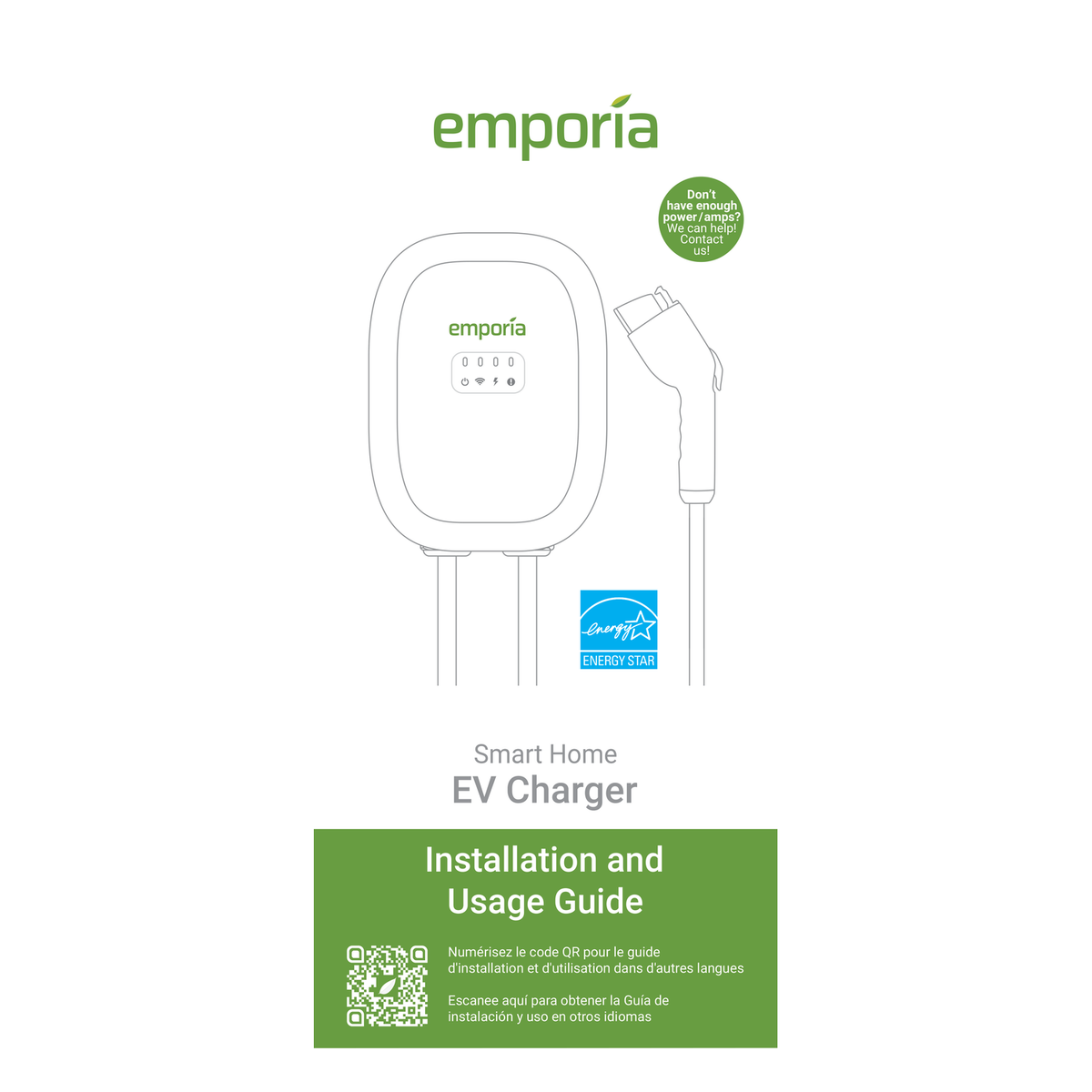Emporia Classic Level 2 Smart EV Charger official installation guide