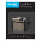 Hayward Universal H-Series Gas Pool Heater official brochure and cupronickel heat exchanger features