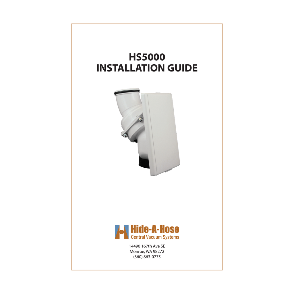 Hide-A-Hose 6000 PRO Retractable Hose System official installation guide