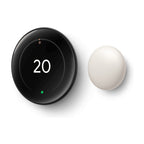 Google Nest Learning Thermostat 4th Gen front borderless high-resolution active display
