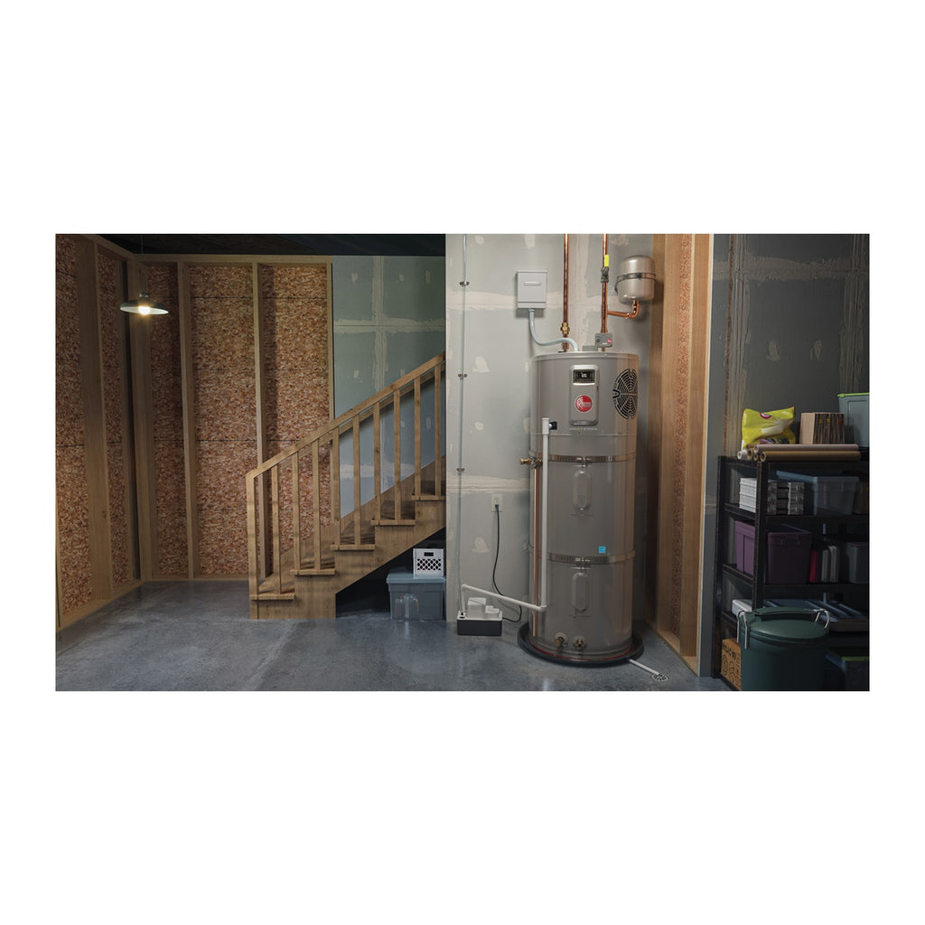 Rheem ProTerra Hybrid Water Heater premium installation profile and acoustic dampening